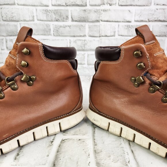 Cole Haan Zerogrand Men Size 11.5 M Brown Leather Classic Hiker Boots C25555 main image 5